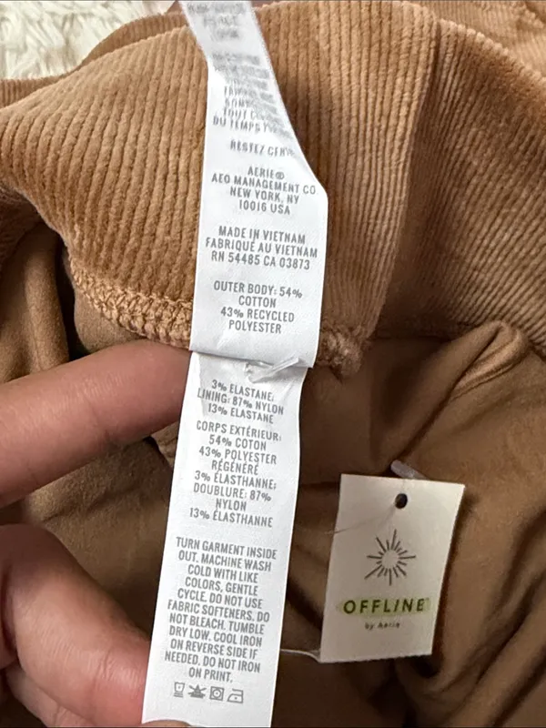Offline by Aerie Brown Corduroy Skater Skirt - Image 4