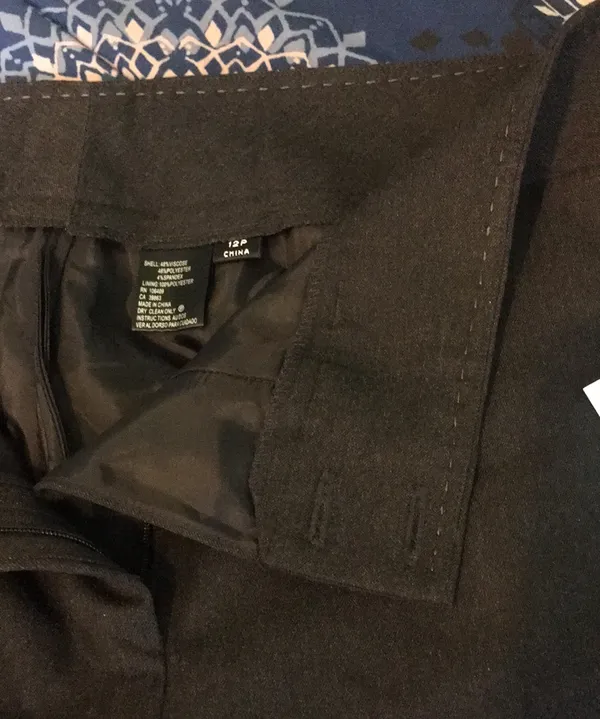 Tahari ASL Charcoal Gray Cuffed Trouser Pants $89 NWT 12P - Image 6
