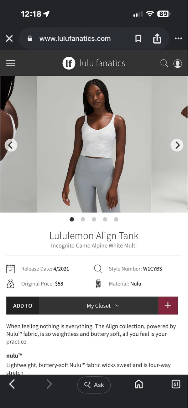 Lululemon Tank - Image 5