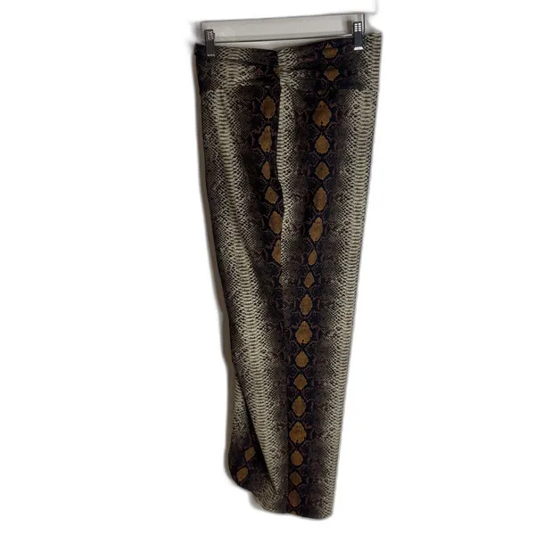 Skims coverup Skirt Womens Small Brown Snake Print Wrap High Waist Midi‎ Stretch - Image 8