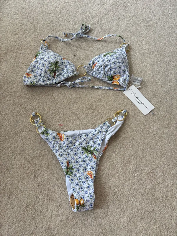 Sunday Brunch Bikini Set Blue Size L - Image 3