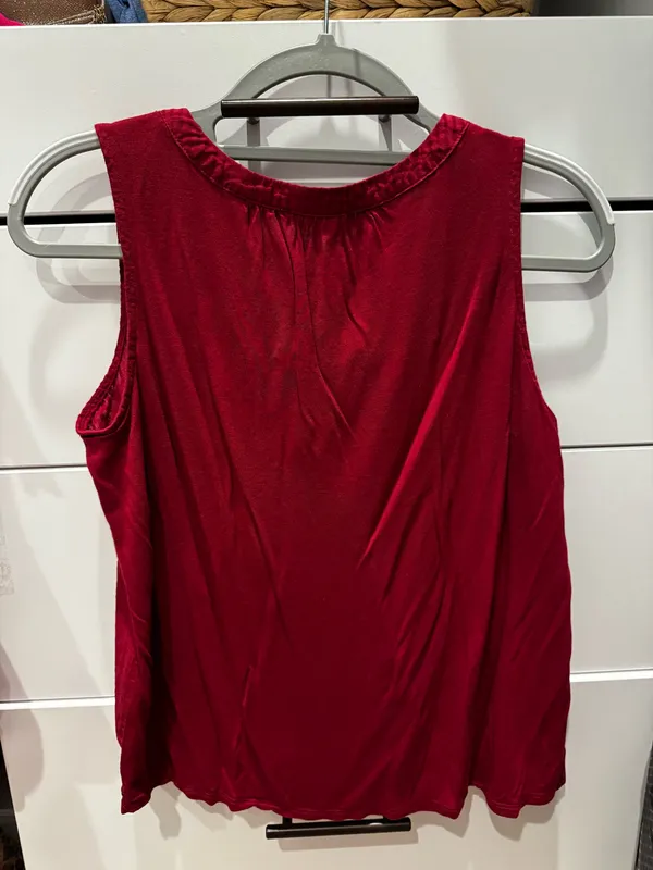Wine Red Sleeveless Top from The Loft - Image 3