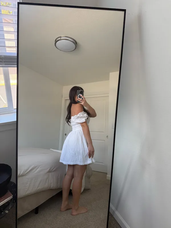 Bp off the shoulder smocked dress - Image 3
