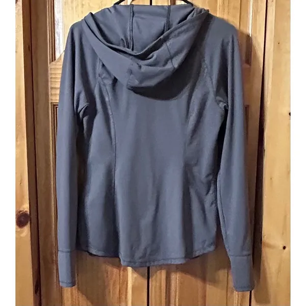 Yogalicious Womens Slim Fit Zip‎ Up Hoodie Jacket Purple M Athleisure Activewear - Image 3