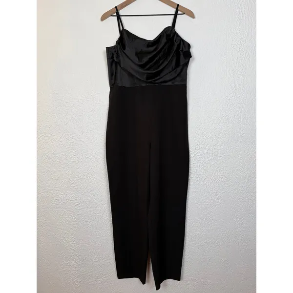 Bardot Jamila Corset Jumpsuit Black Evening Elegant Formal Size XL - Image 2