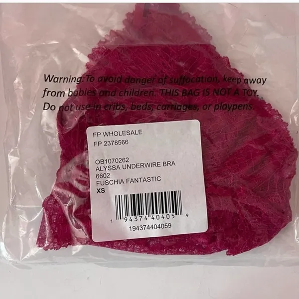 Lace Alyssa Underwire Bra Fuschia Fantastic Size XS - Image 4