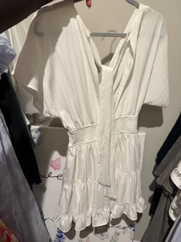 Boutique White Mini Dress - Image 2