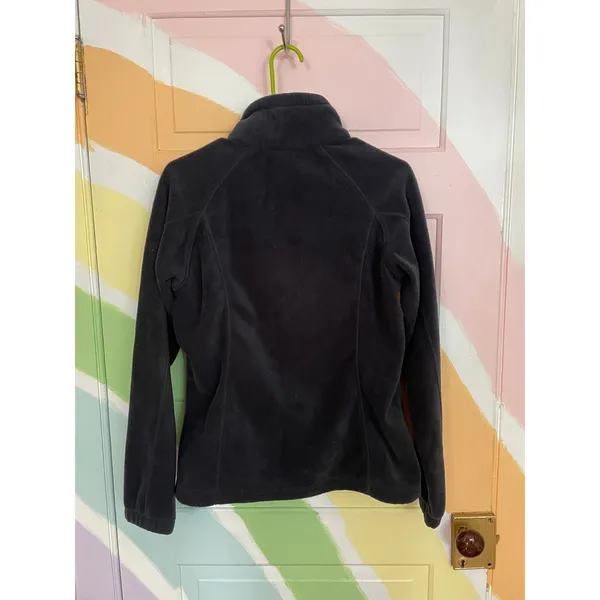 Columbia Benton Springs Fleece Jacket Womens M Black Full Zip Outdoor - Image 4