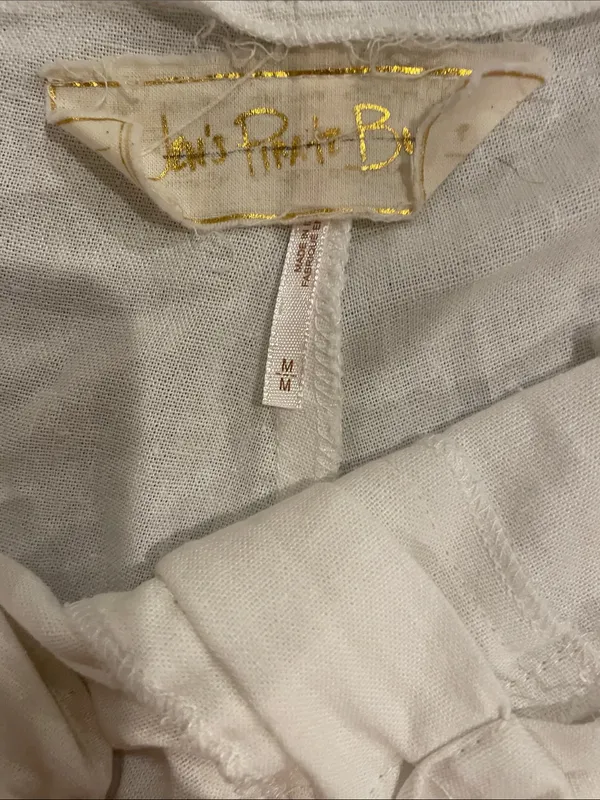 Jen's Pirate Booty White Sailor-Button Wide Leg Pants - Image 3
