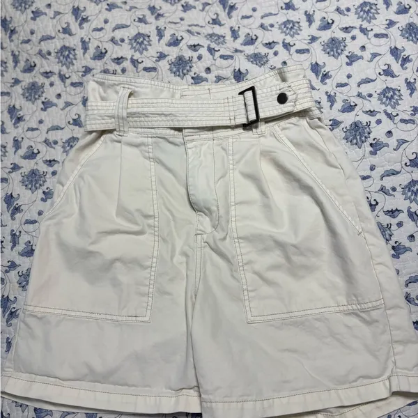 Pistola Size 25 Ivory Belted Women's Shorts - Image 2
