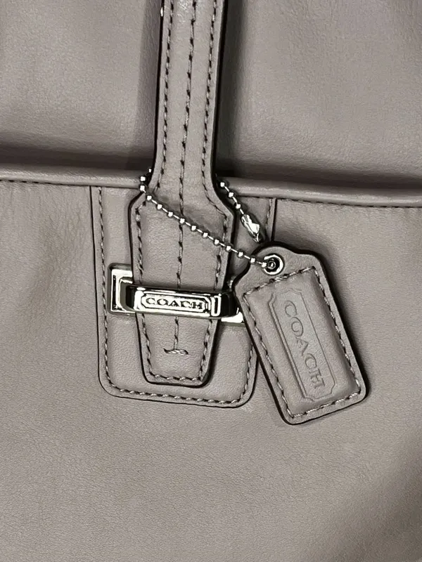 COACH Taylor Alexis Leather Lavendar Carryall Shopper Tote Bag Purse F25205 - Image 4
