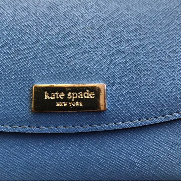 Kate Spade New York Sky Blue Mini Envelope Wallet. - Image 5