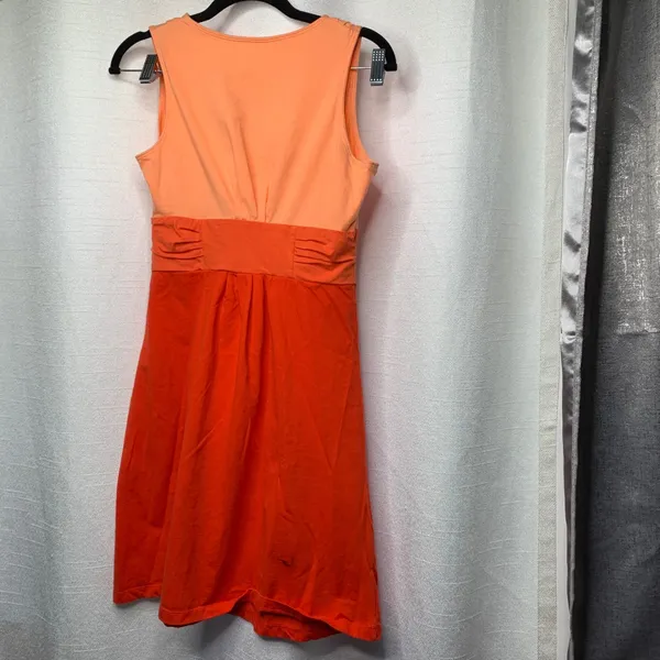 Patagonia orange organic cotton Margot fit n flare dress XS summer athleisure‎ - Image 5