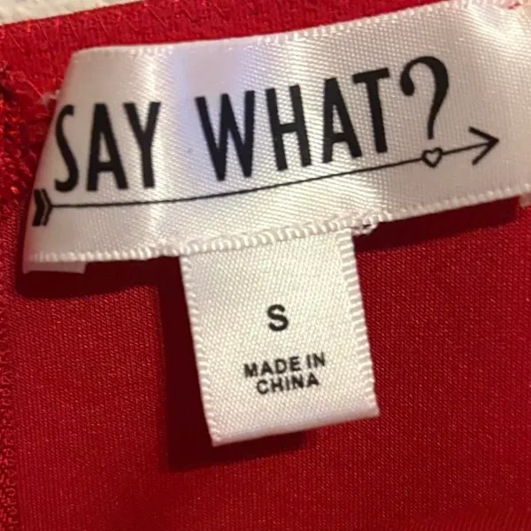 Say What? Burnt Red Top Sz S - Image 3