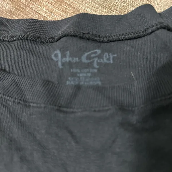 John Galt‎ grunge black cropped tee - Image 2