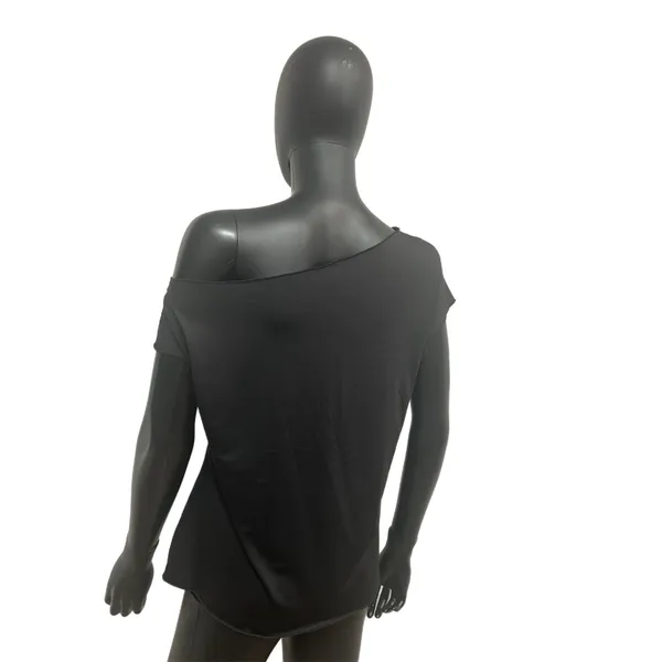 JusinCostume I Love 80s Shirt L 95% Poly‎ Black Off-Shoulder Tee - Image 4