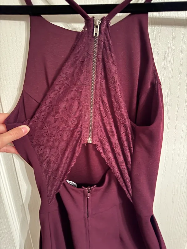 Burgundy jumpsuit Purple - Image 3