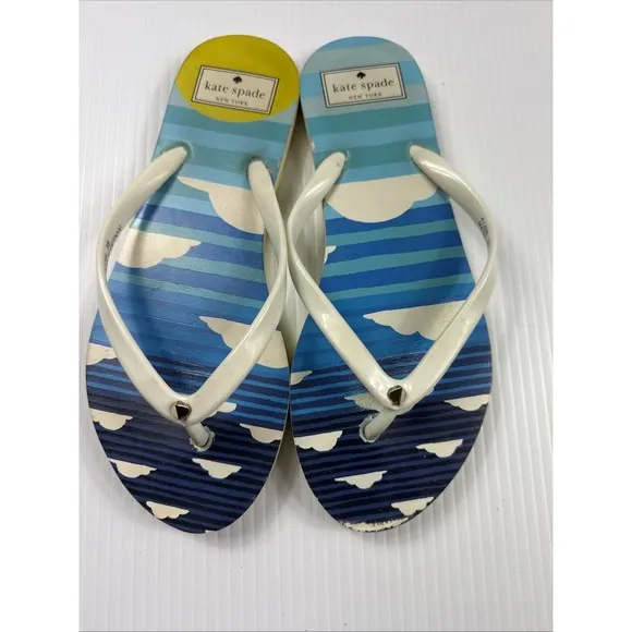 Kate Spade New York‎ feldon flip flop sandal in Aquatic Floral Size 8B - Image 2