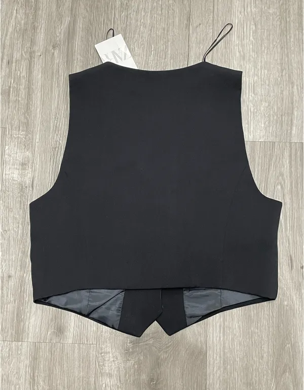 Zara black Vest  - Image 4