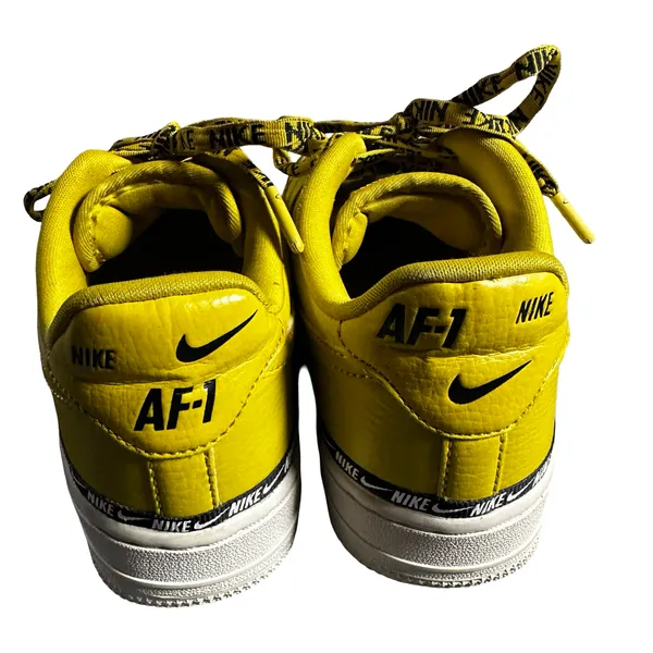 Nike Jordan Air Force 1 Low Yellow Black Logo Tape Sneakers Women’s Size 6.5 - Image 5