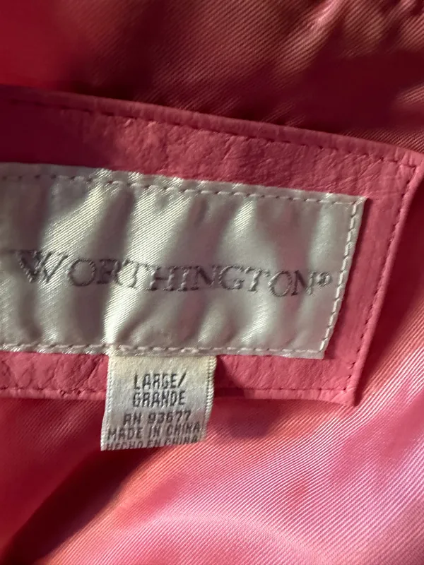 Pink leather jacket  - Image 4