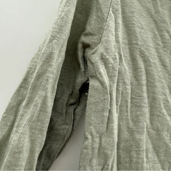 ANINE‎ BING Linen Long Sleeve Top Women’s Size Small Lightweight Scoop Neck - Image 5