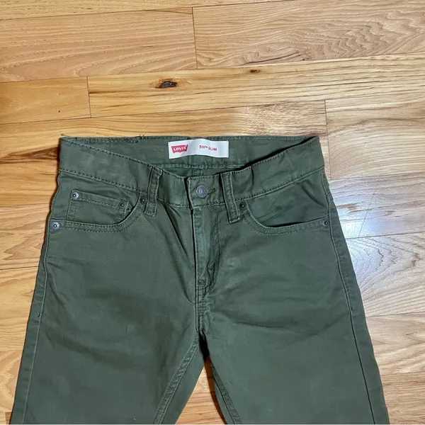 Levi’s 511 Slim Green Skinny Jeans Sz 10 Regular - Image 4