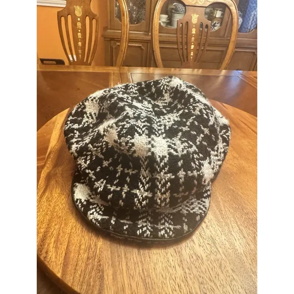 Banana Republic Wool Blend Newsboy Paperboy Newsie Flat Cap Hat Medium Large - Image 4