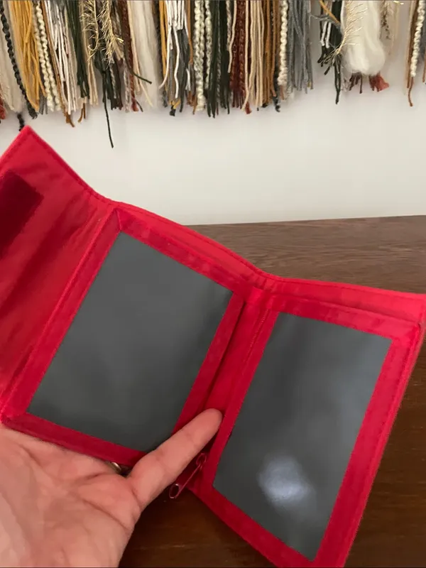 Disco Queen Gray & Red Vinyl Wallet - Image 3