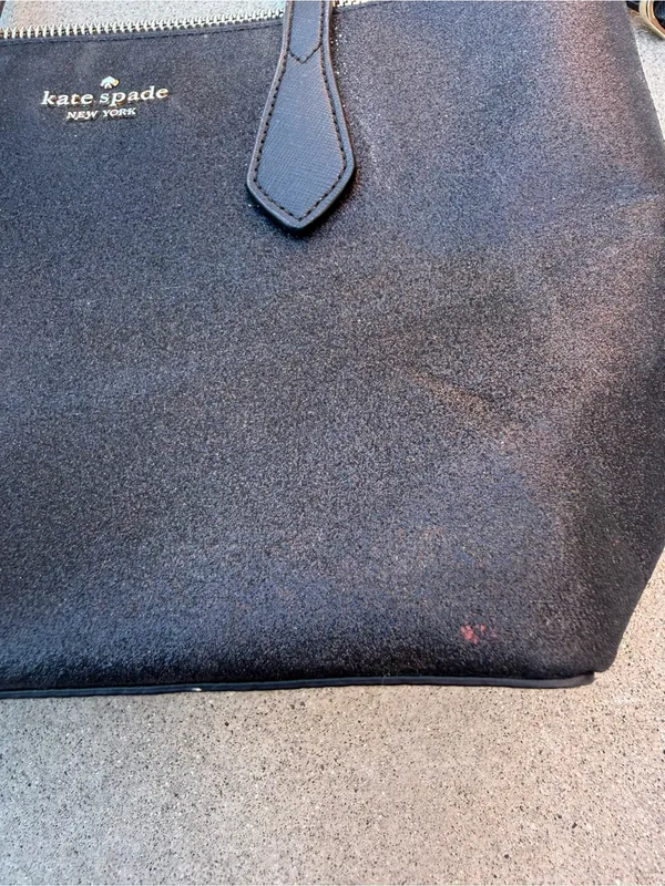 Kate Spade Black Glitter Leather Crossbody Shoulder Bag - Image 3