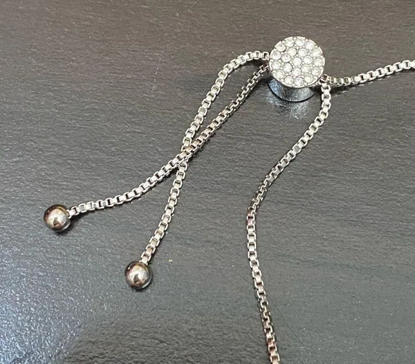 Shine Bright Swarovski Element SilverPlated Celestial Star Moon Slider Bracelet - Image 6