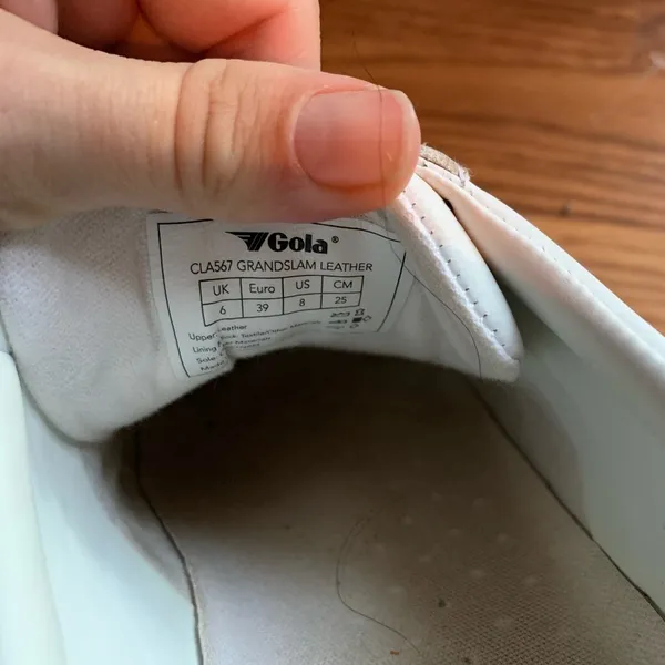 Gola Womens Grandslam Leather White Sneakers Shoes Size 8 Casual Athletic - Image 4
