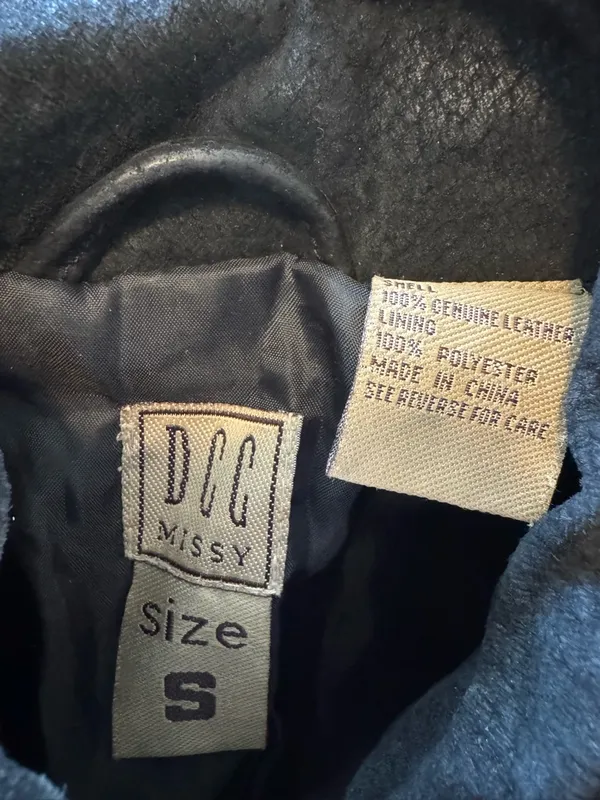 Vintage DCC Missy 100% Genuine Leather Western Biker Black Vest - Image 4