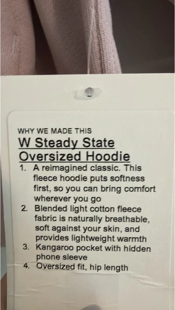 Lululemon Women’s Medium Steady State Hoodie - Image 4