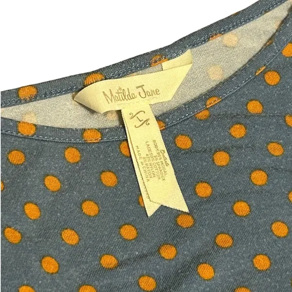 Matilda Jane Polka Dot Lace‎ Ruffle Hem Camisole Top Blue Orange Women L 24522T - Image 2