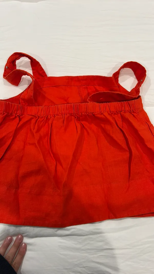 Madewell Red Sleeveless top size small (worn once) - Image 3