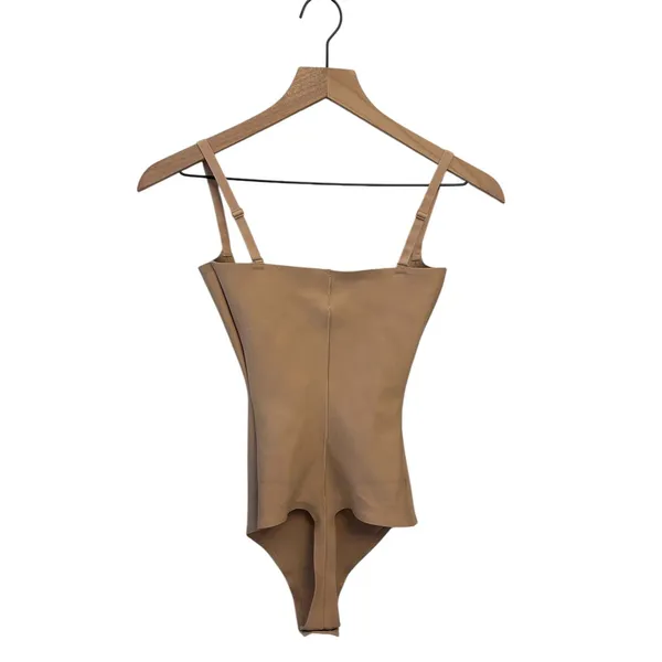 NWT Skims Body Zoned Open Bust Brief Bodysuit Clay Size Small - Image 3