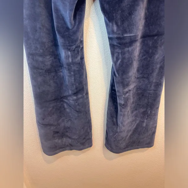 TNA‎ Women’s Blue Sommer Velour Pant Velour Flare Pants Size XL - Image 8