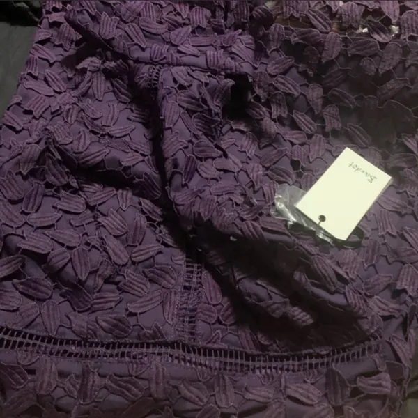 NWT Bardot Gemma lace dress purple‎ Sz 4 - Image 4