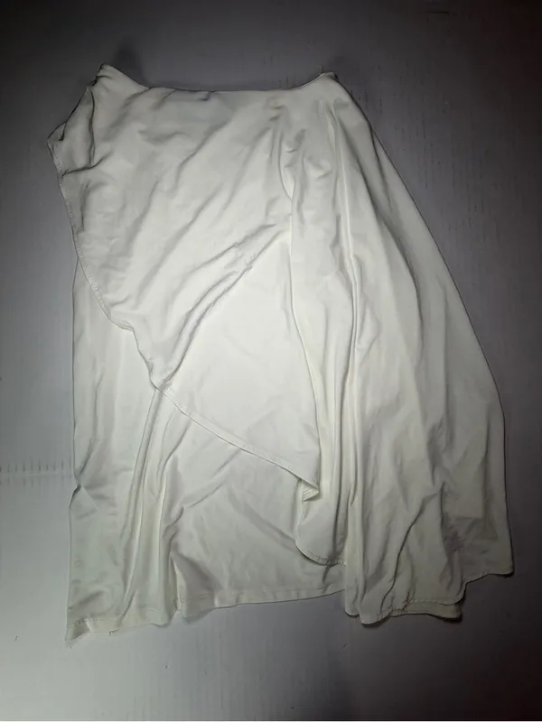 Primark Ivory Asymmetrical cape One-Shoulder Top - Image 7
