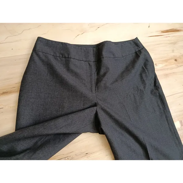 Ann Taylor Curvy Fit Pants Womens 12 Gray Wool Blend Lined Dress Trousers Work - Image 3