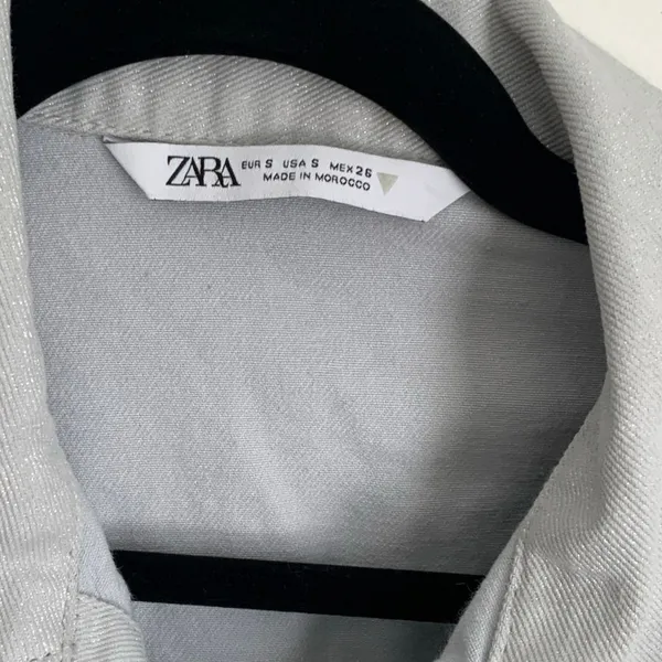 Zara Shimmery Metallic‎ Romper size small - Image 2