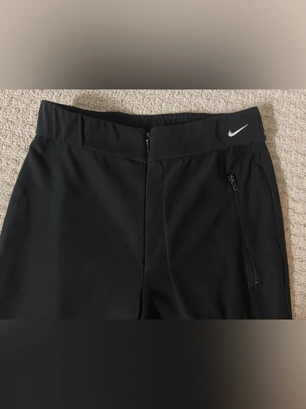 Nike Black Straight-Leg Performance Pants with Zip Pocket - Image 10