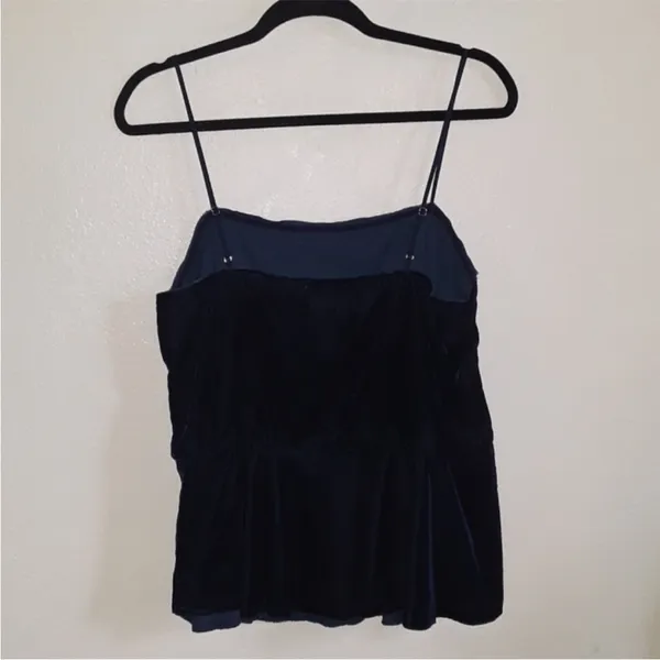 Intimately Free People Teal Velvet Peplum Tank Top Size S - Image 5