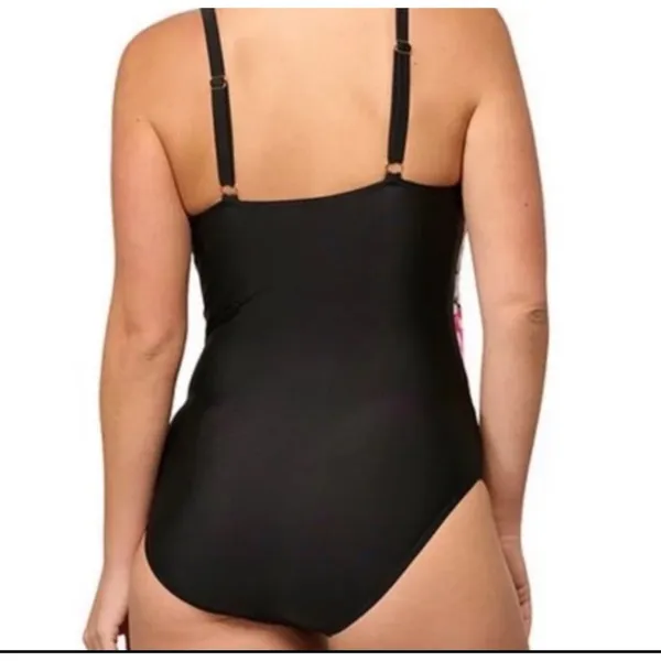 NWT Size 8 Women's‎ One Piece Animal Print & Floral Swimsuit by Noon Swim - Image 4