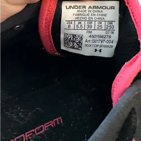 Under Armour‎ Black Athletic Shoes - Image 6