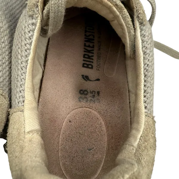Birkenstock Bend Low‎ Shoes Sneakers Womens Size 7 US 38 EU Gray Suede Lace Up - Image 9