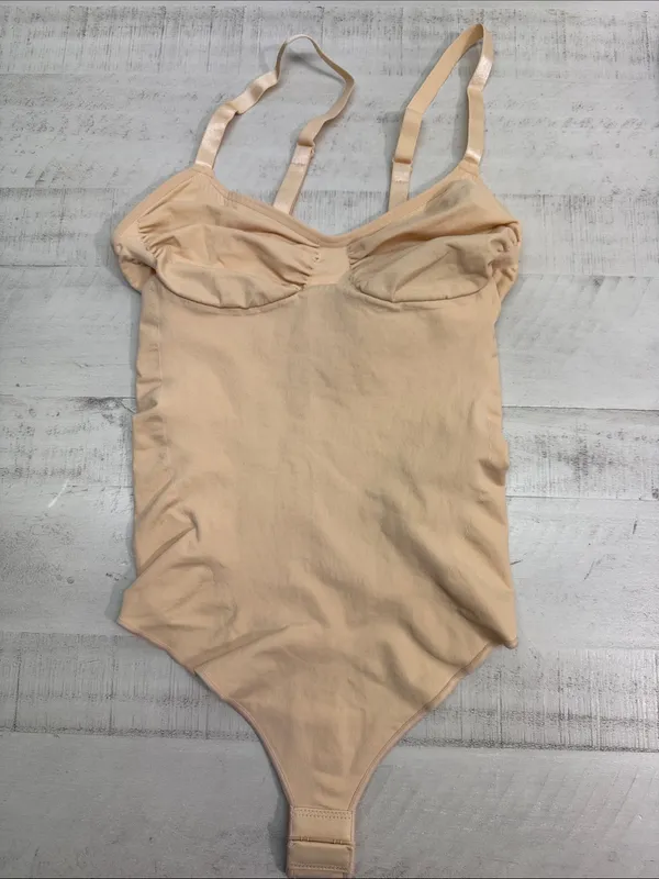 SHAPERX Tummy Control Shapewear Thong Bodysuit Seamless size small-medium - Image 2