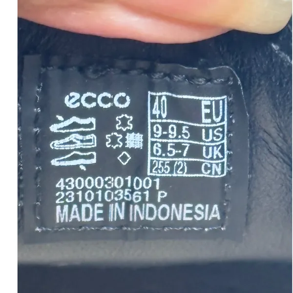 ECCO Soft 7 Sneaker Womens 40 Black Excellent Leather Lace-Up Low Top - Image 12