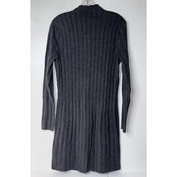 Abercrombie & Fitch Mock Neck Sweater Dress Charcoal Gray Size XL‎ Ribbed Y2K - Image 2
